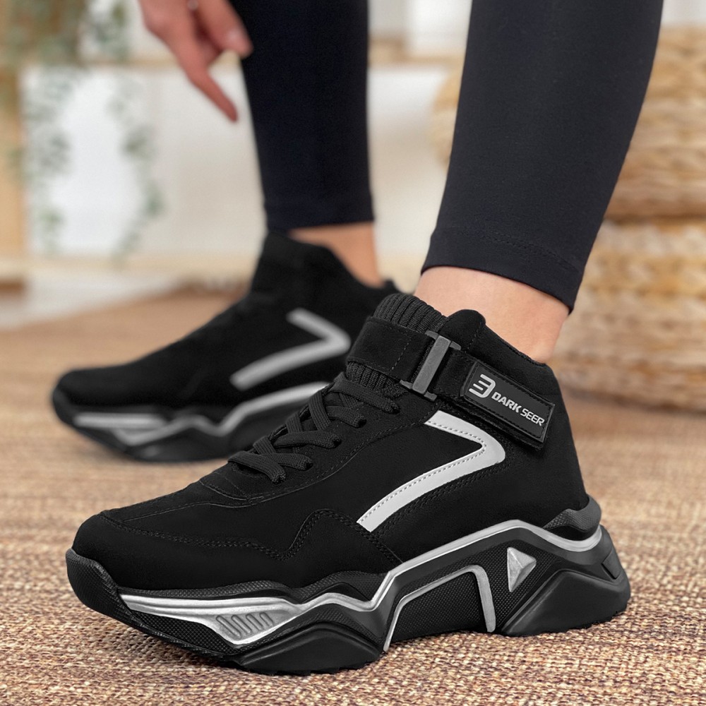 Kadın Bilekli Sneaker - Siyah - DS2.YTN