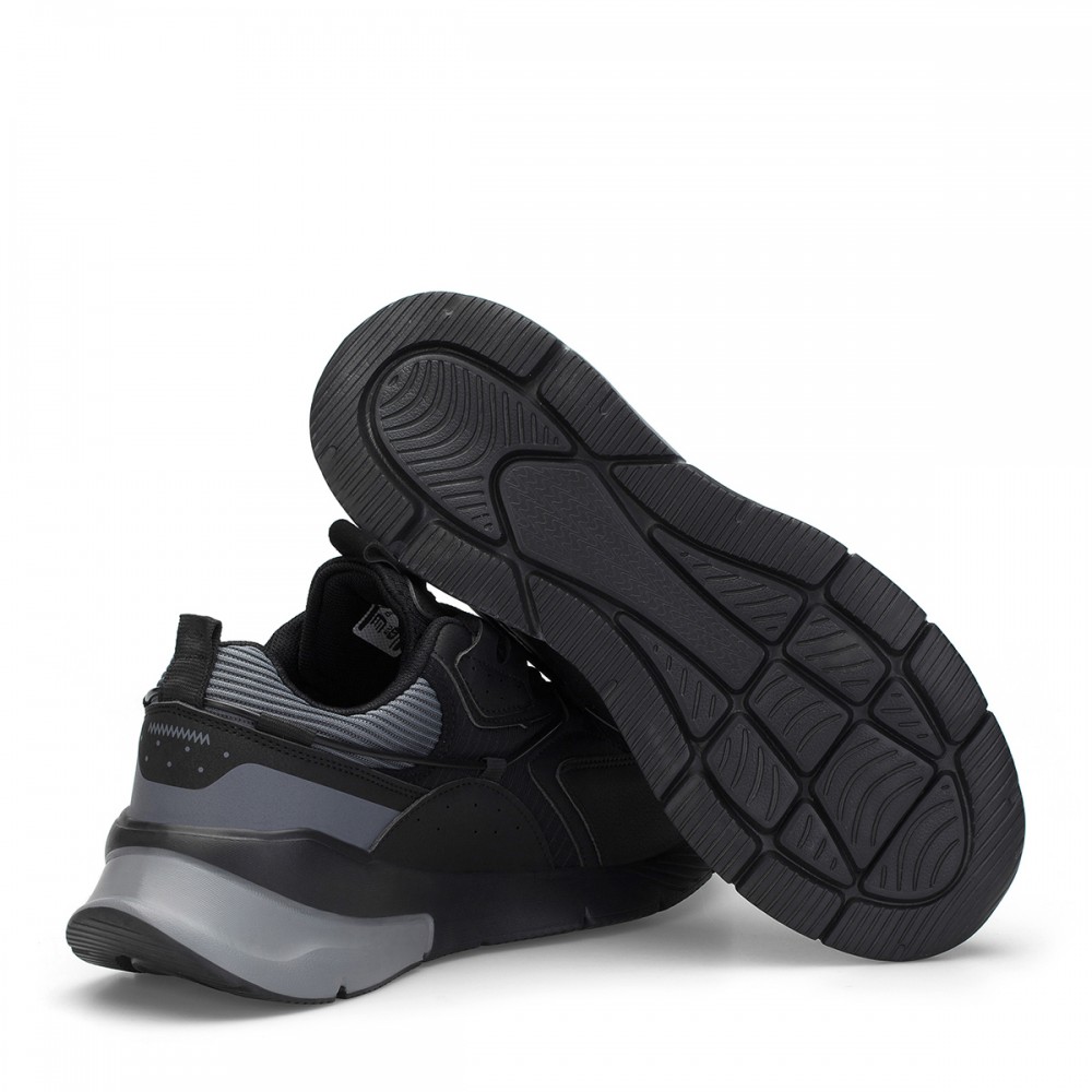 Erkek Spor Ayakkabı - Siyah Gri - DS3.1205