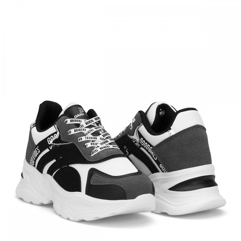 Kadın Sneaker - Beyaz Siyah - DS3.5181