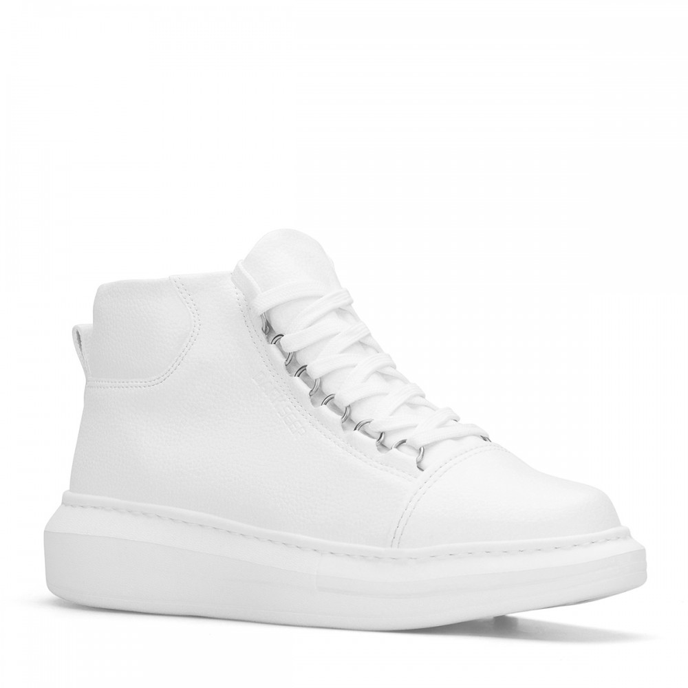 Erkek Bilekli Sneaker - Beyaz - DS Belano