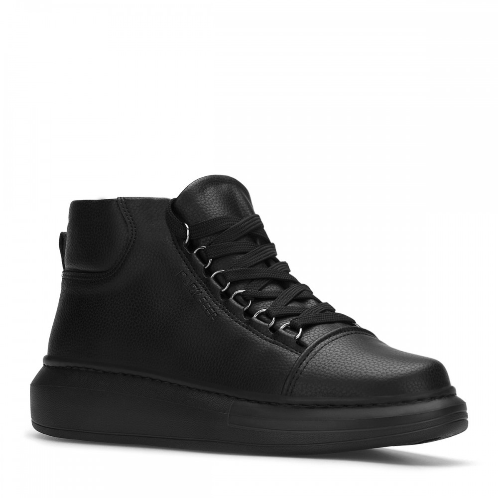 Erkek Bilekli Sneaker - Siyah - DS Belano