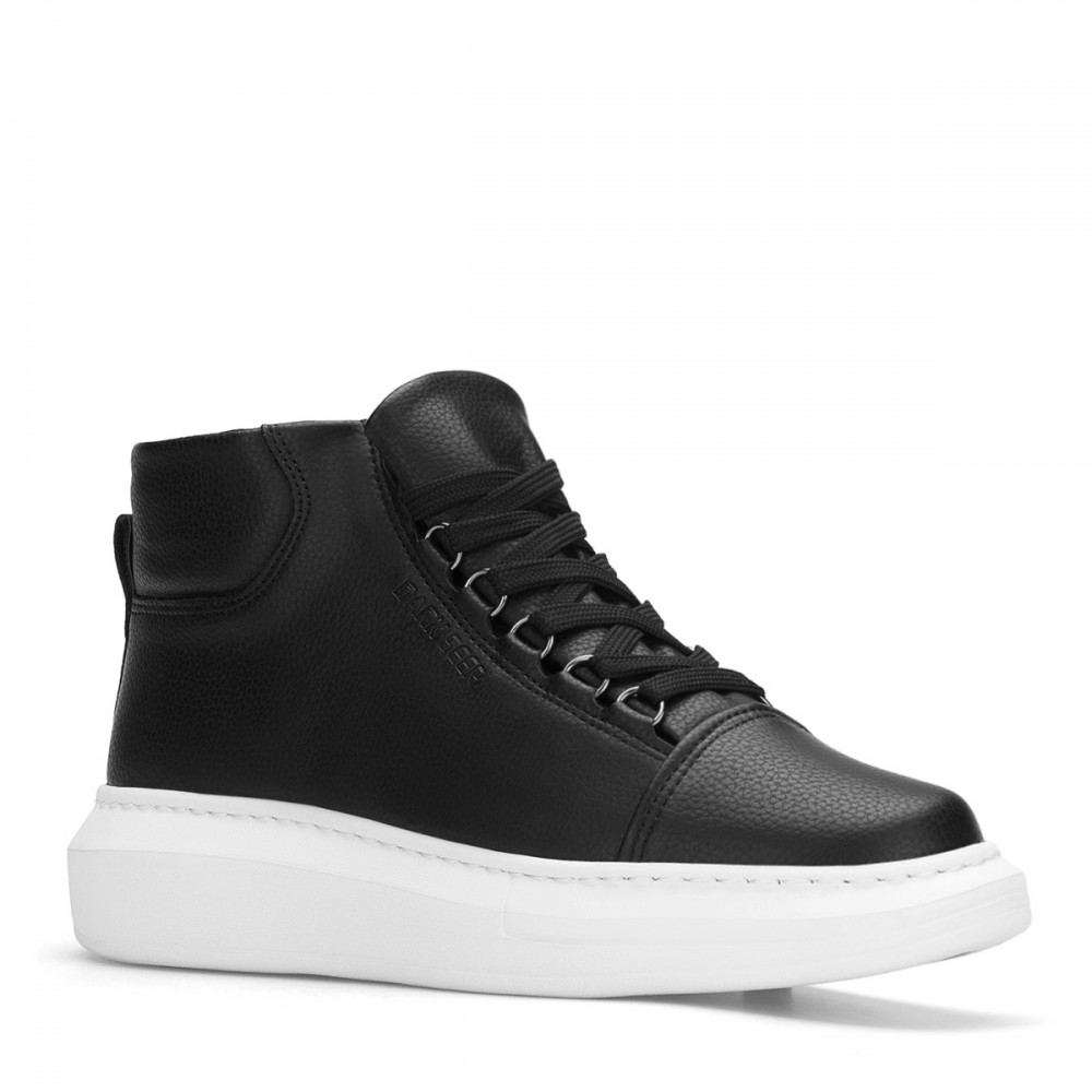 Erkek Bilekli Sneaker - Siyah Beyaz - DS Belano