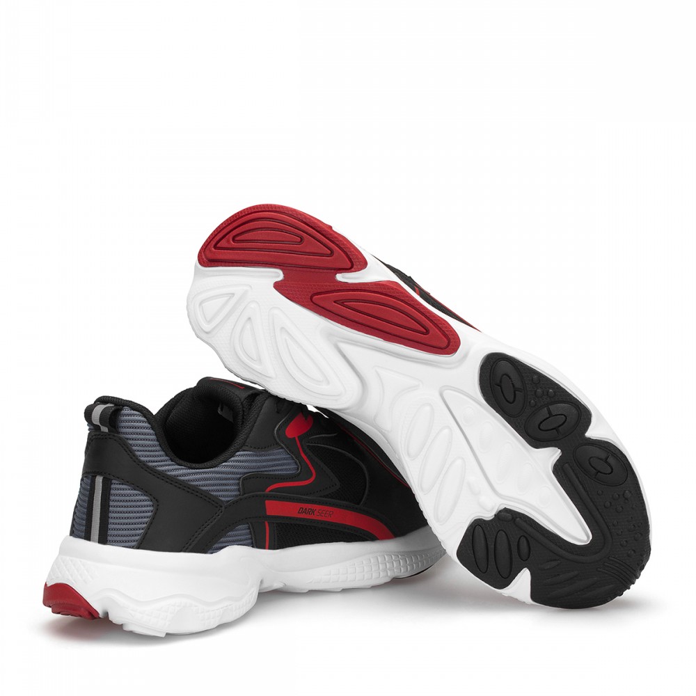 Erkek Sneaker - Siyah Kırmızı - DS3.1203