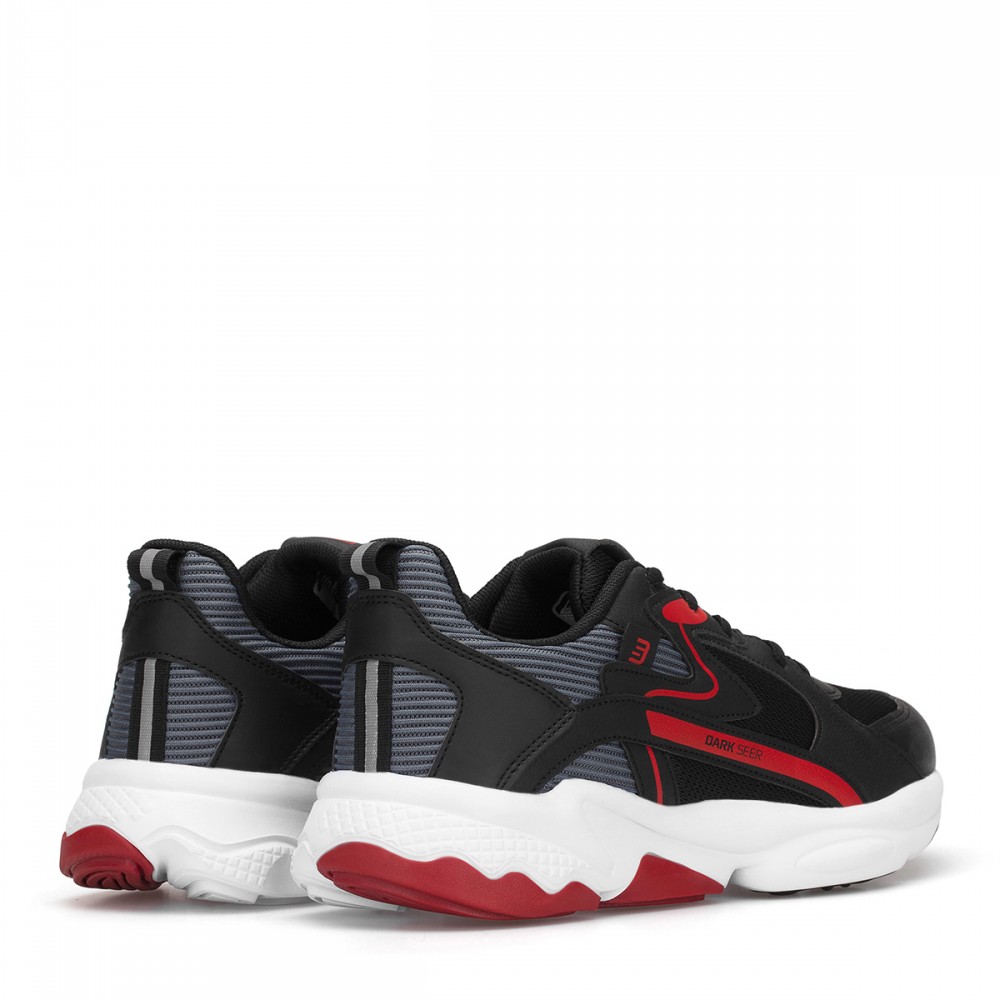 Erkek Sneaker - Siyah Kırmızı - DS3.1203