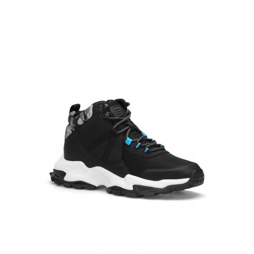 Erkek Bilekli Sneaker - Siyah - DS Wolex